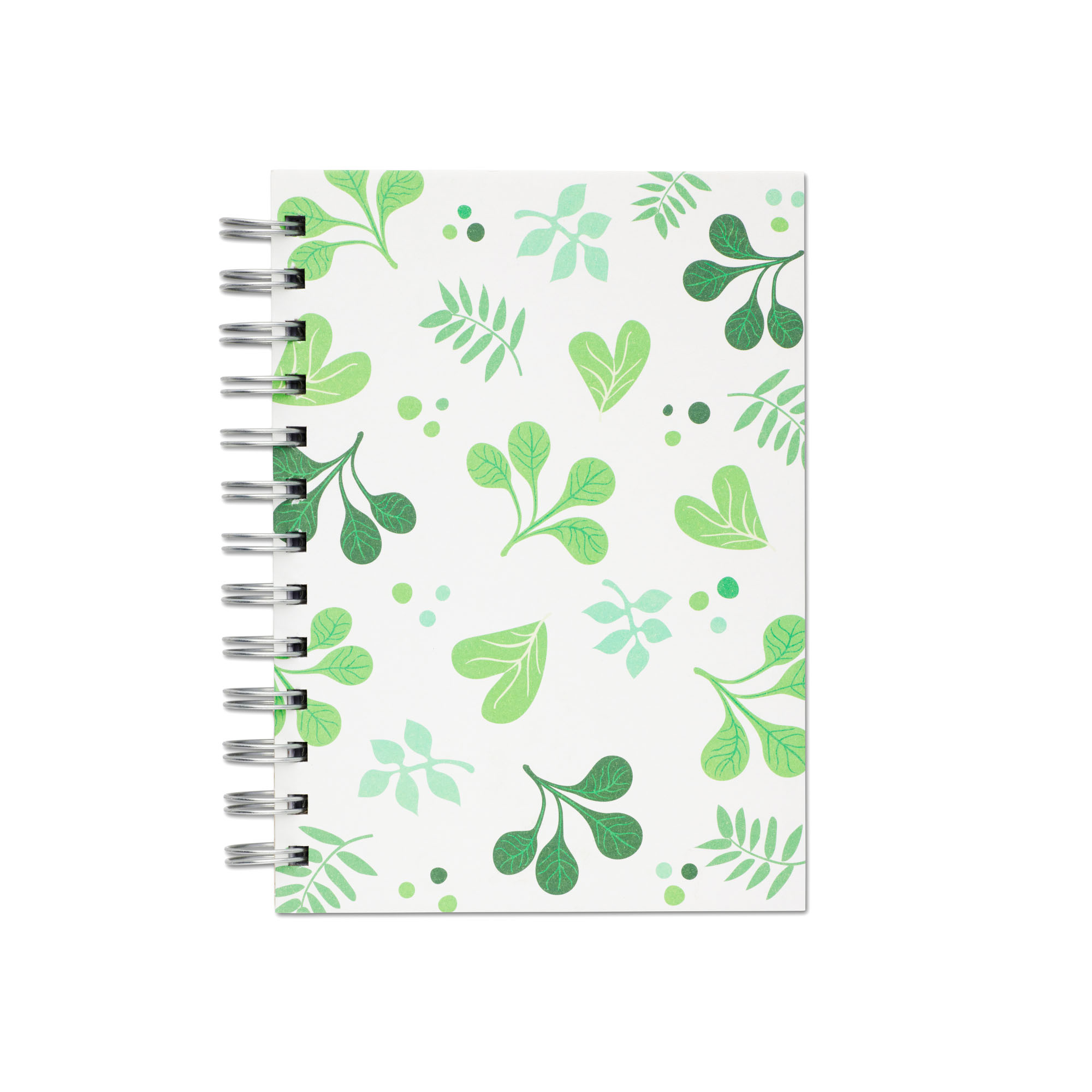 Spring Leaves, Spiralbunden Anteckningsbok, 80 sidor