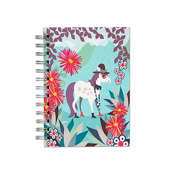 Pony In Andes, Spiralbunden Anteckningsbok, 80 sidor