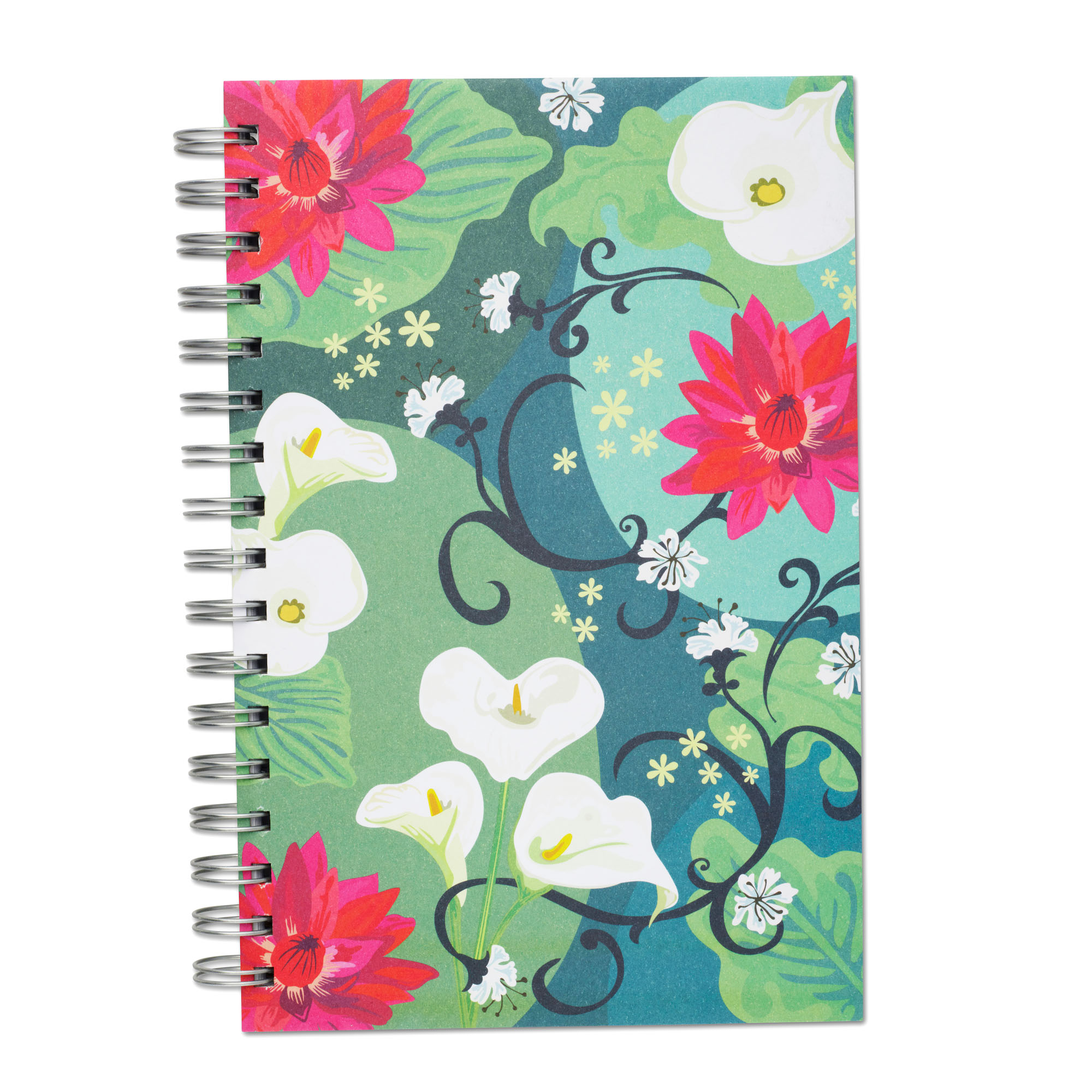 Lilies of the Valley, Spiral Bound Notebook, 100 sheets