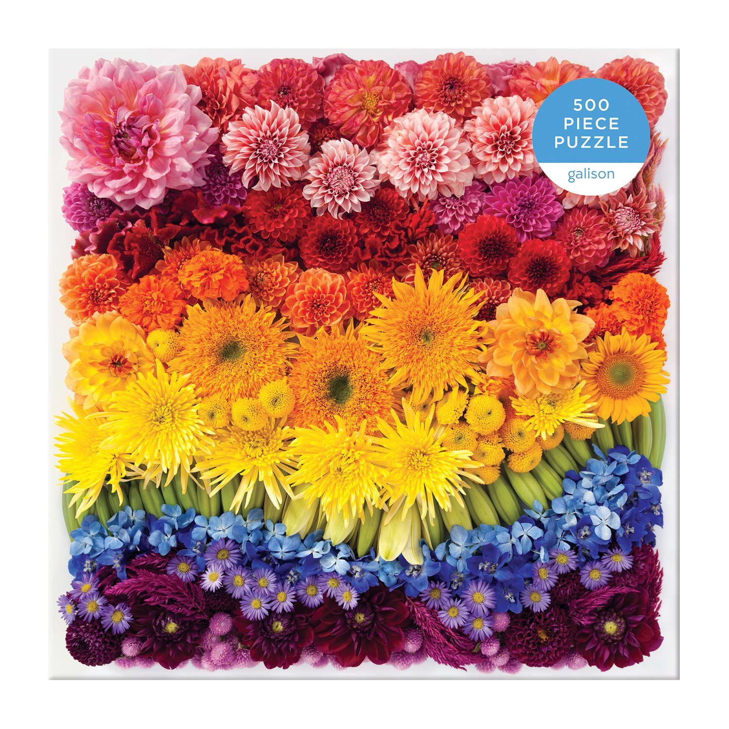 Rainbow Summer Flowers, 500 Piece Puzzle - 2