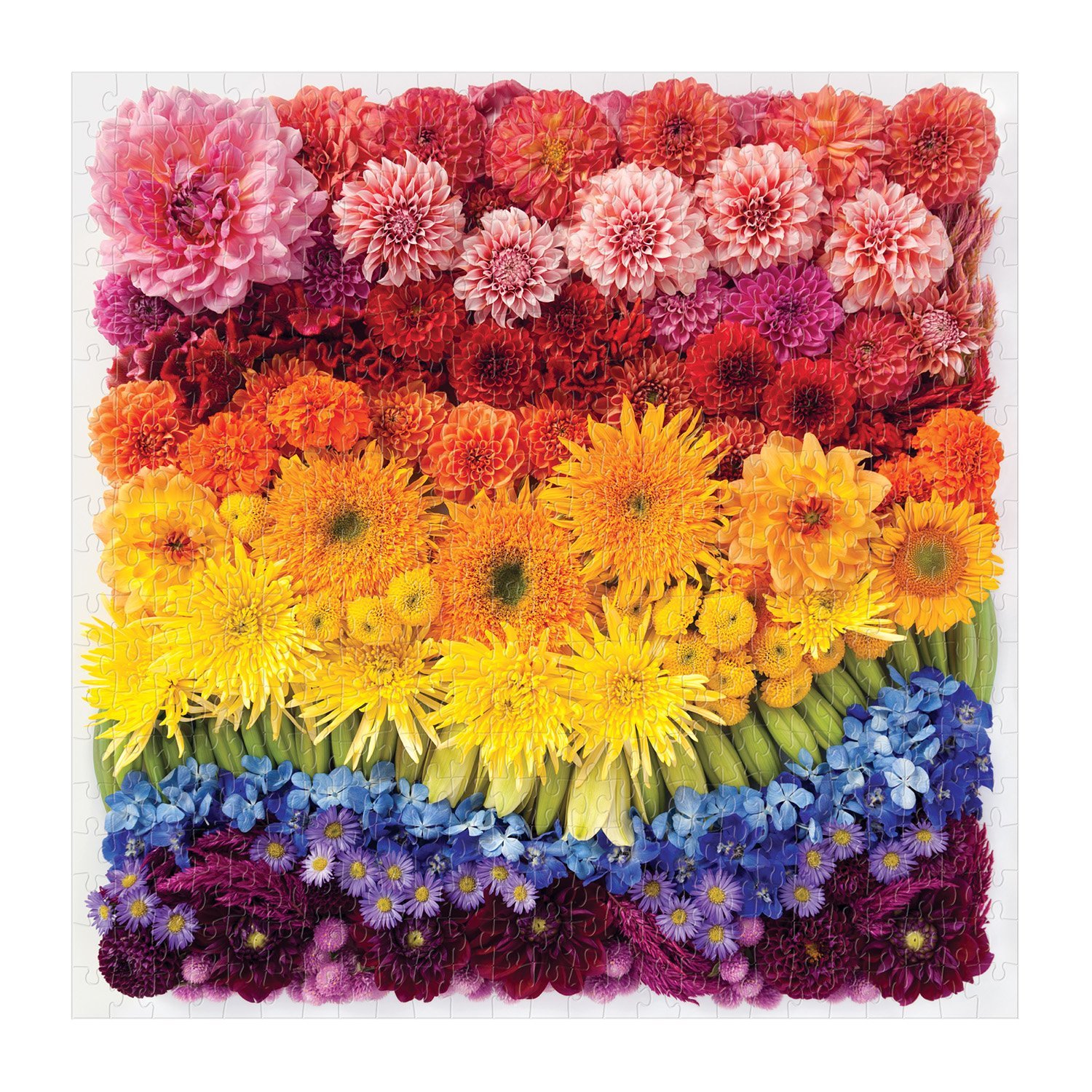Rainbow Summer Flowers, 500 Piece Puzzle - 3