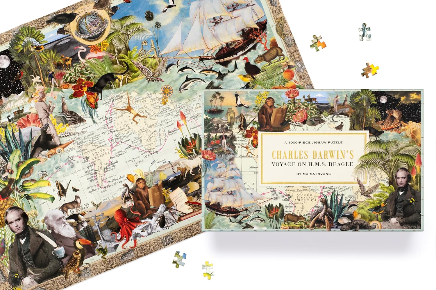 Charles Darwin's Voyage, 1000 Piece Puzzle - 2