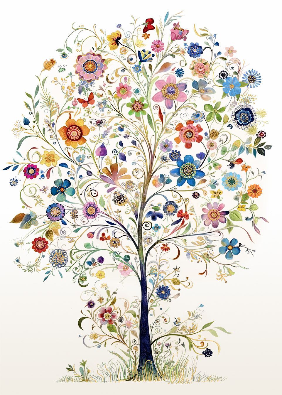 Doodle Tree, Greeting Card