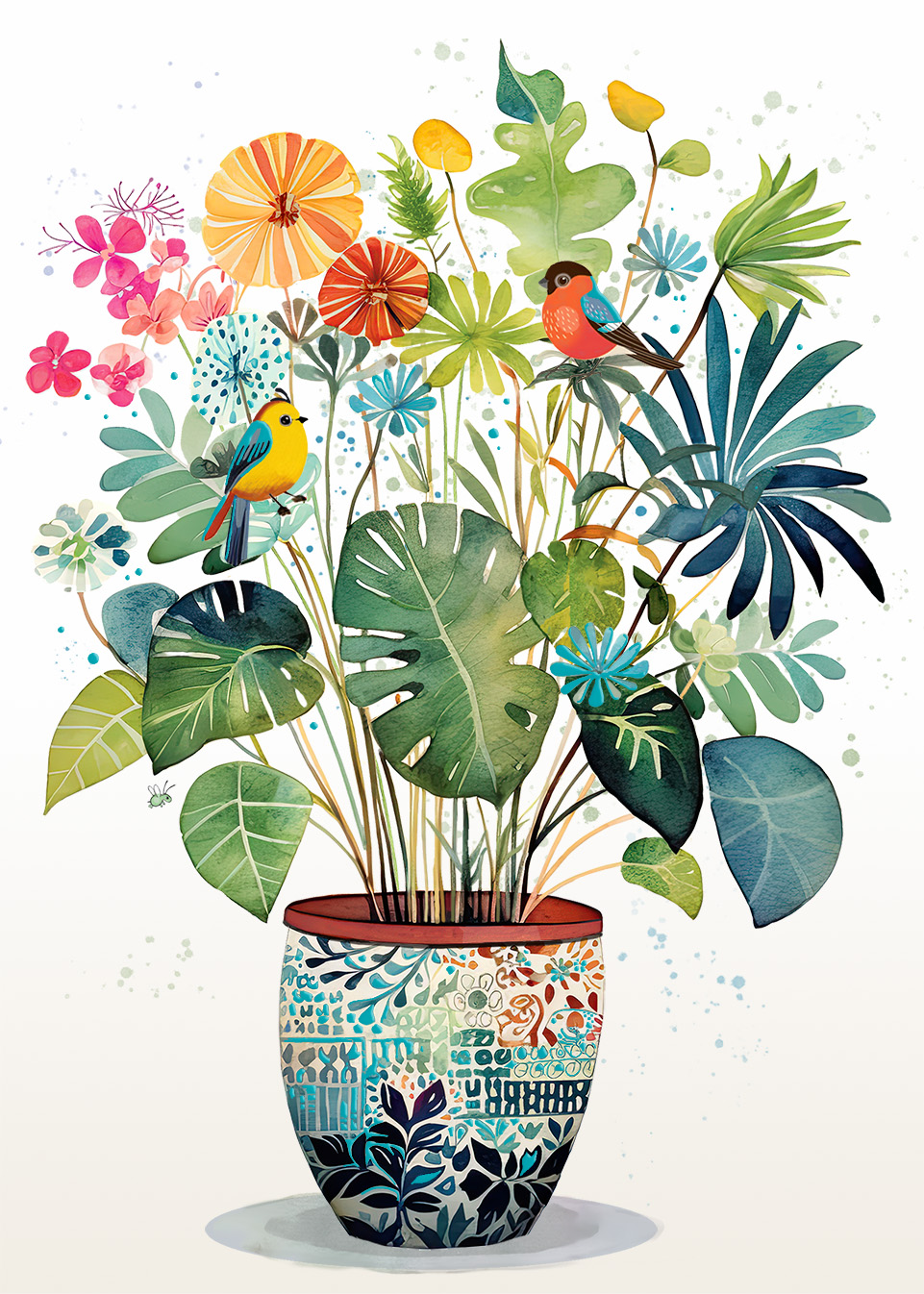 Pot Plant, Greeting Card