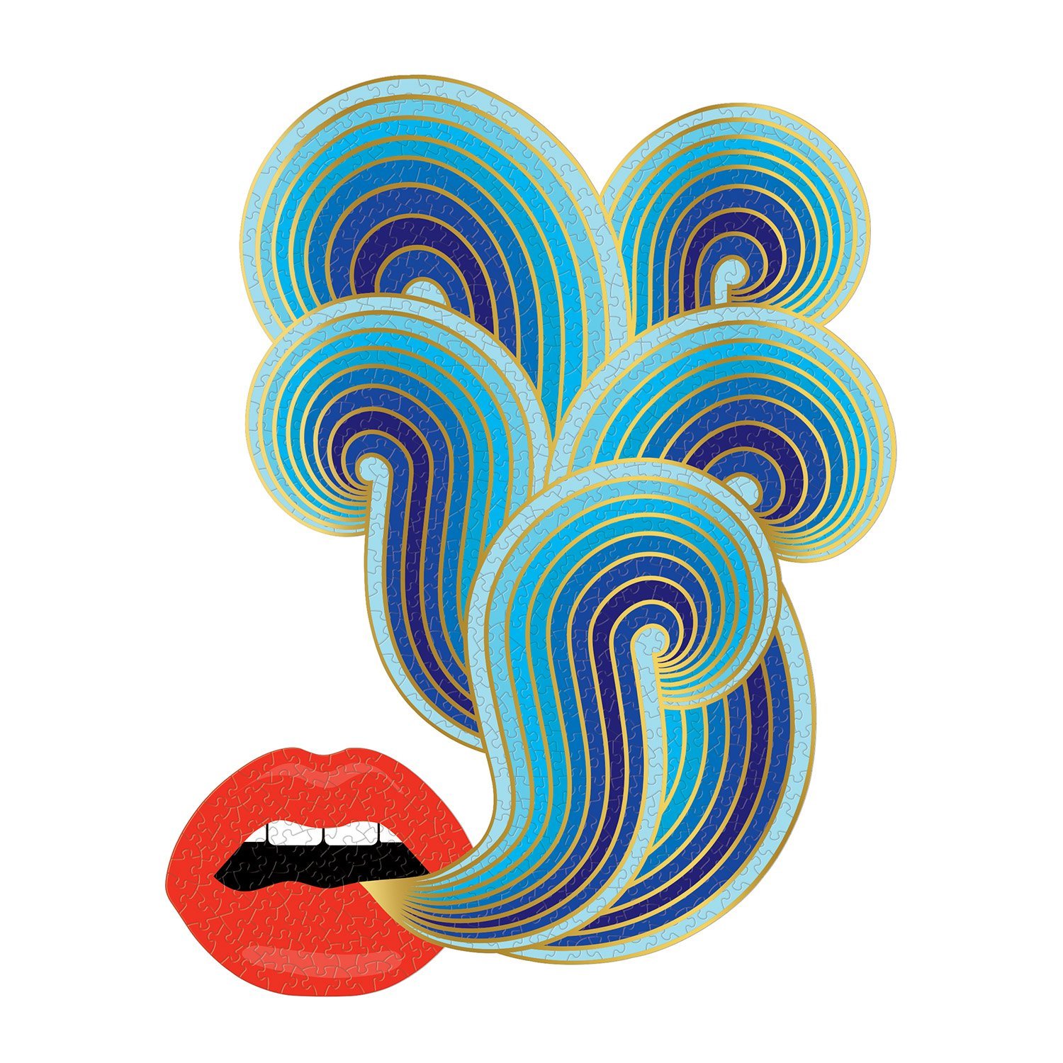 Jonathan Adler 750 Piece Lips Shaped Puzzle - 3