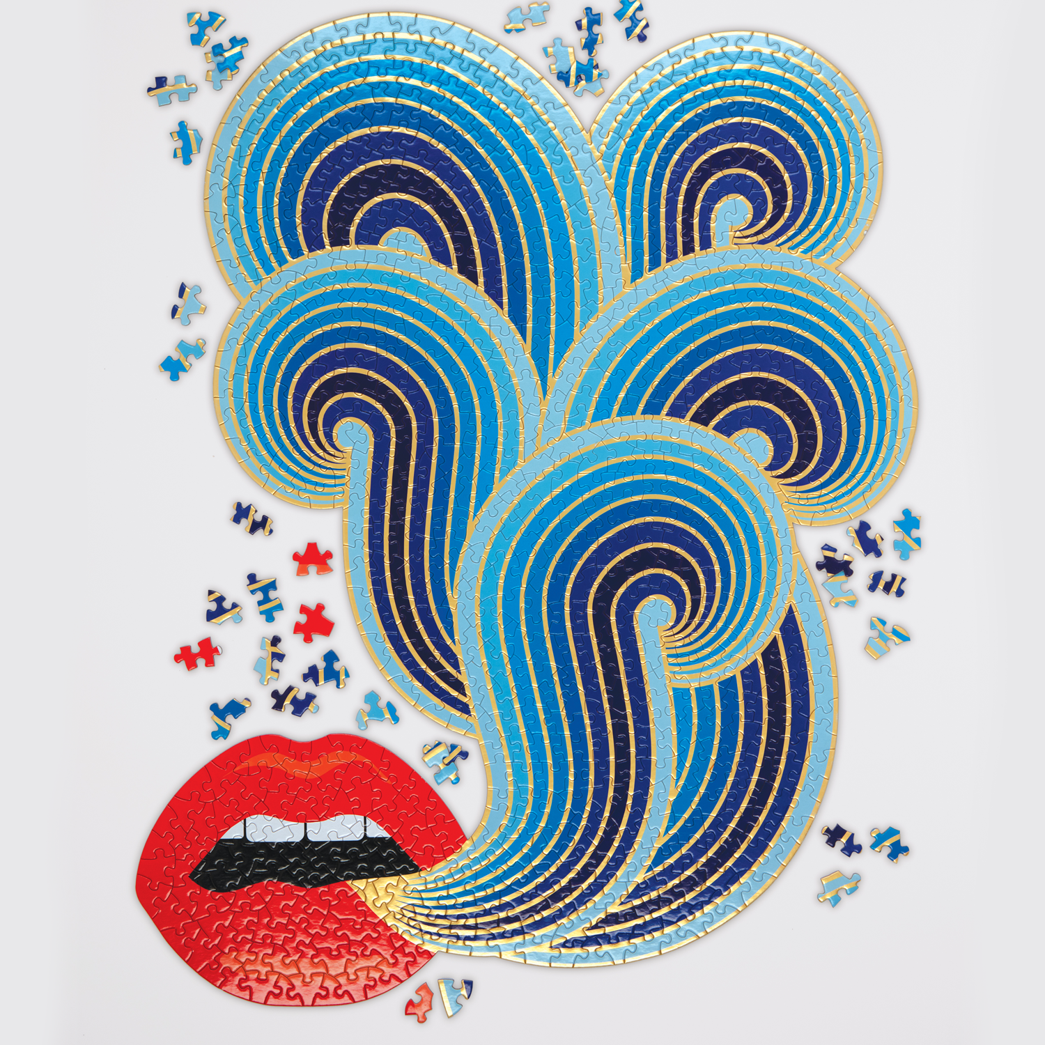Jonathan Adler 750 Piece Lips Shaped Puzzle - 2