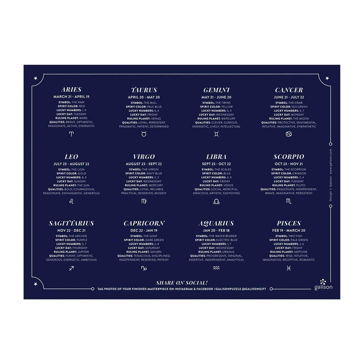 Cosmos Astrology 1000 Piece Foil Jigsaw Puzzle - 5