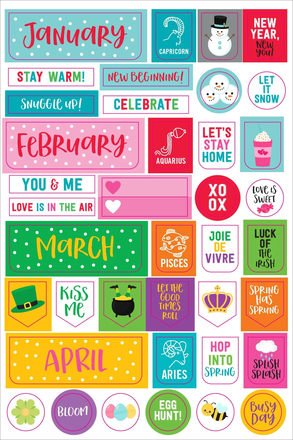 Planner Sticker Mega Pack - 19