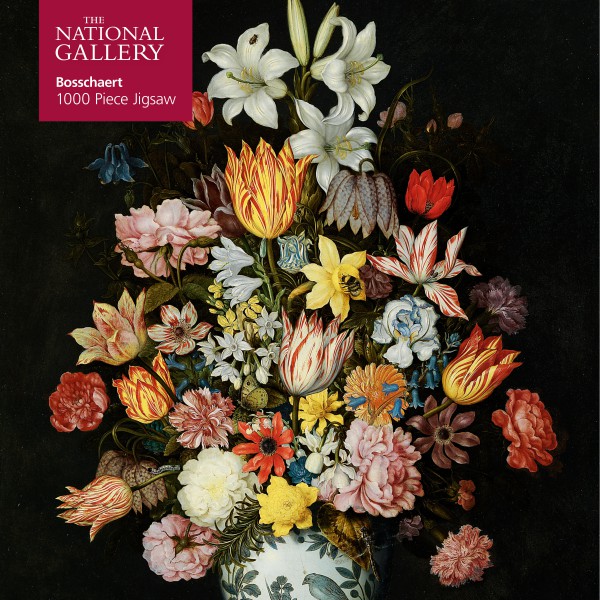 National Gallery Bosschaeart the Elder: A Still Life of Flowers, 1000-piece jigsaw