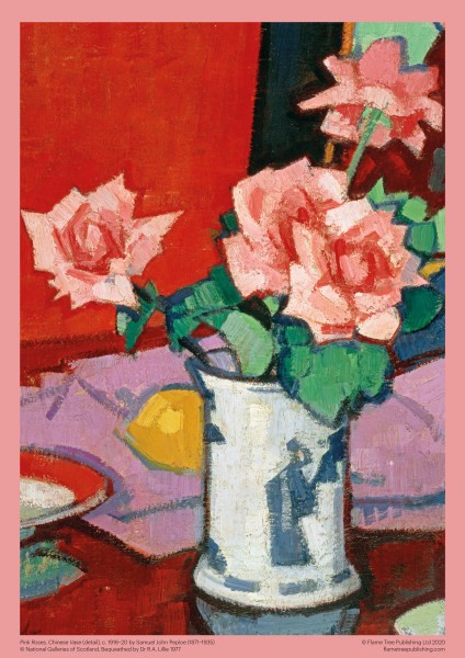 National Galleries Scotland - Samuel Peploe: Pink Roses, Chinese Vase	, 1000-piece jigsaw - 3