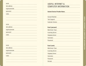 Peony Garden, Internet Address & Password Logbook - 4