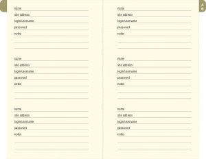 Peony Garden, Internet Address & Password Logbook - 3