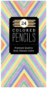 Galison Premium Colored Pencil Set, 24 pencils
