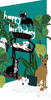 Dog Palais Laser Lasercut Card