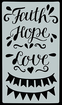 Essentials Faith Stencil Set