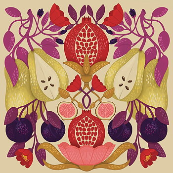 Pears and Pomegranates, Greeting Card