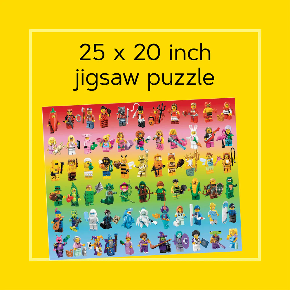 LEGO Minifigure Rainbow 1000-Piece Puzzle - 5