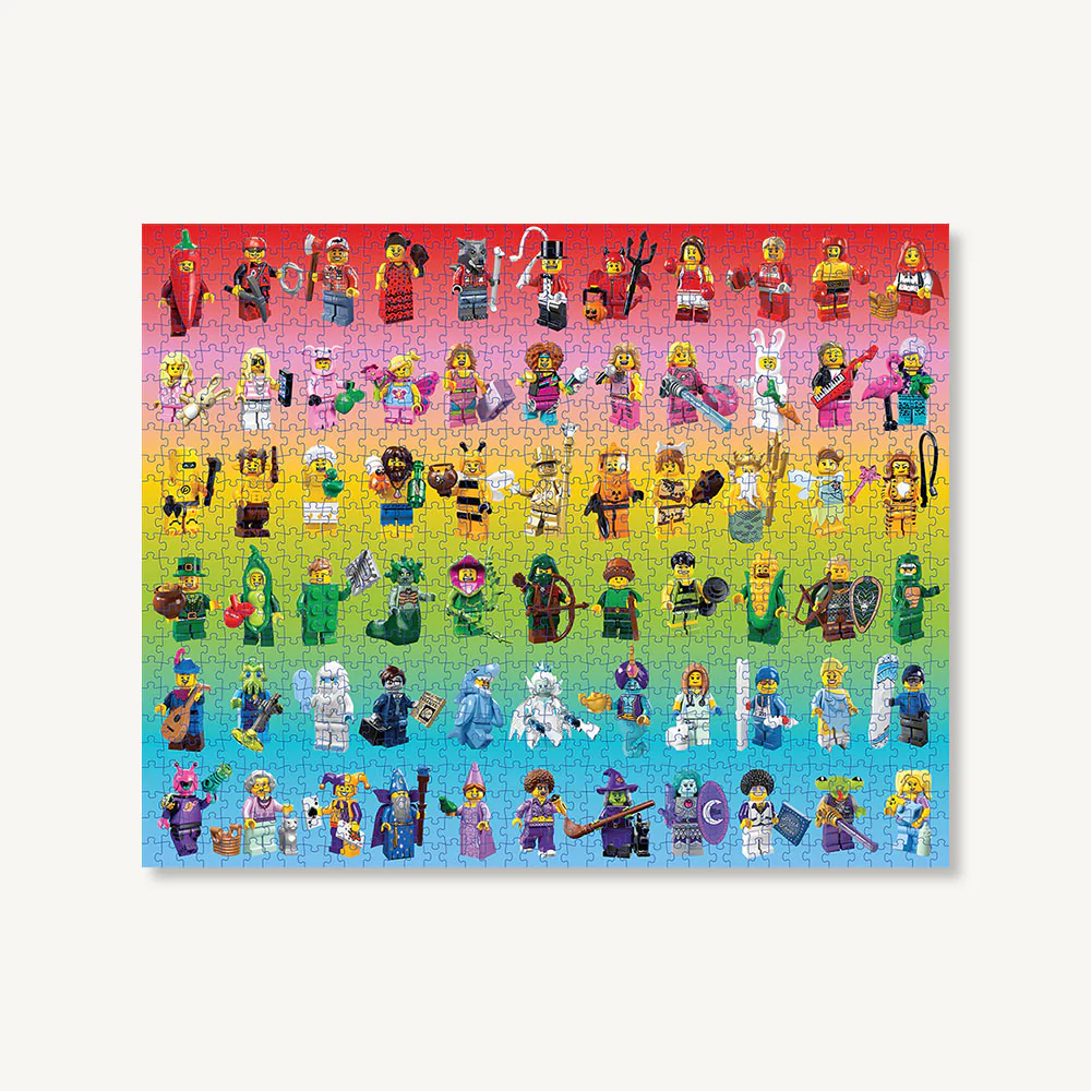 LEGO Minifigure Rainbow 1000-Piece Puzzle - 3
