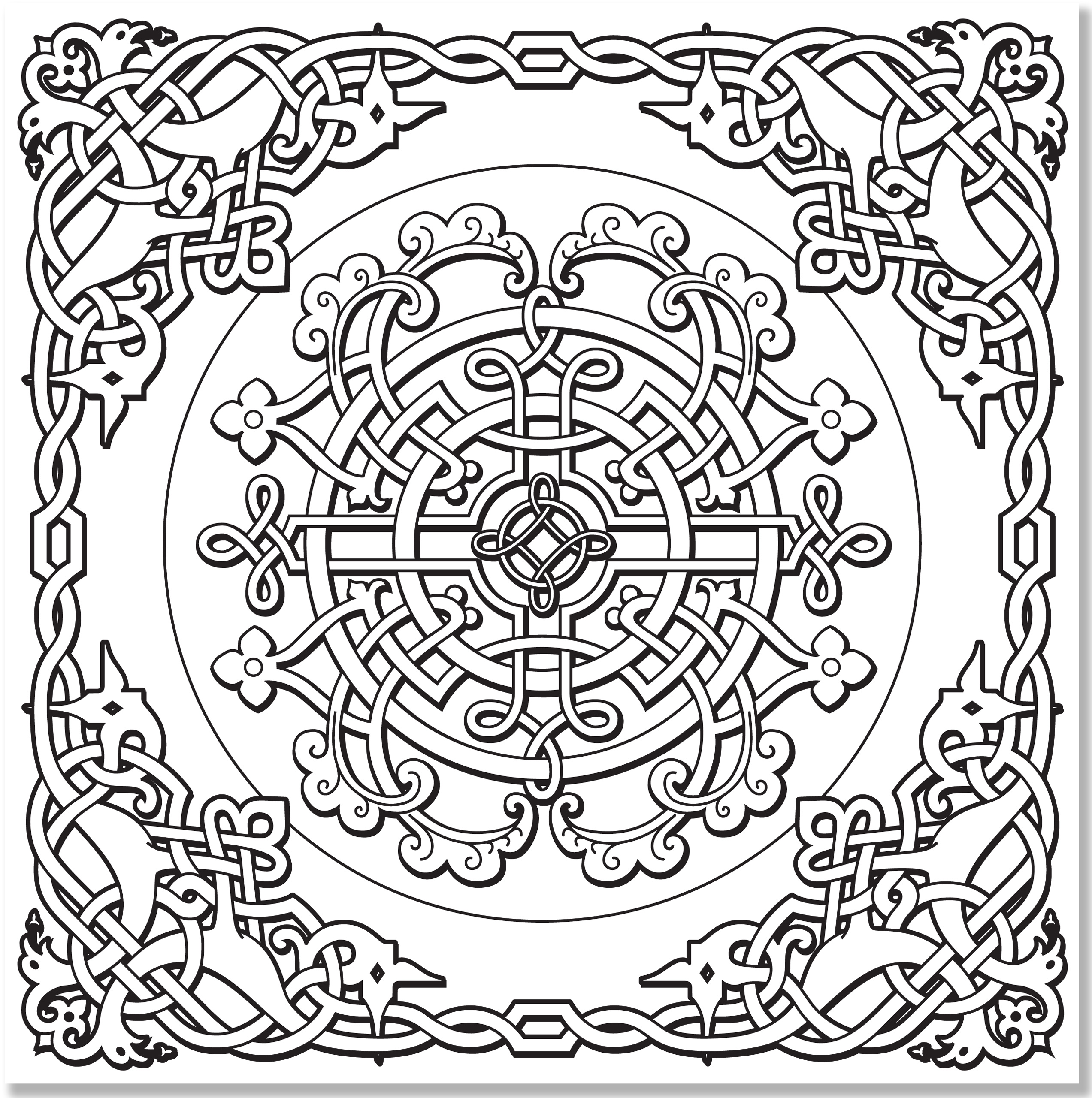 Celtic Designs Artist's Coloring Book - 3