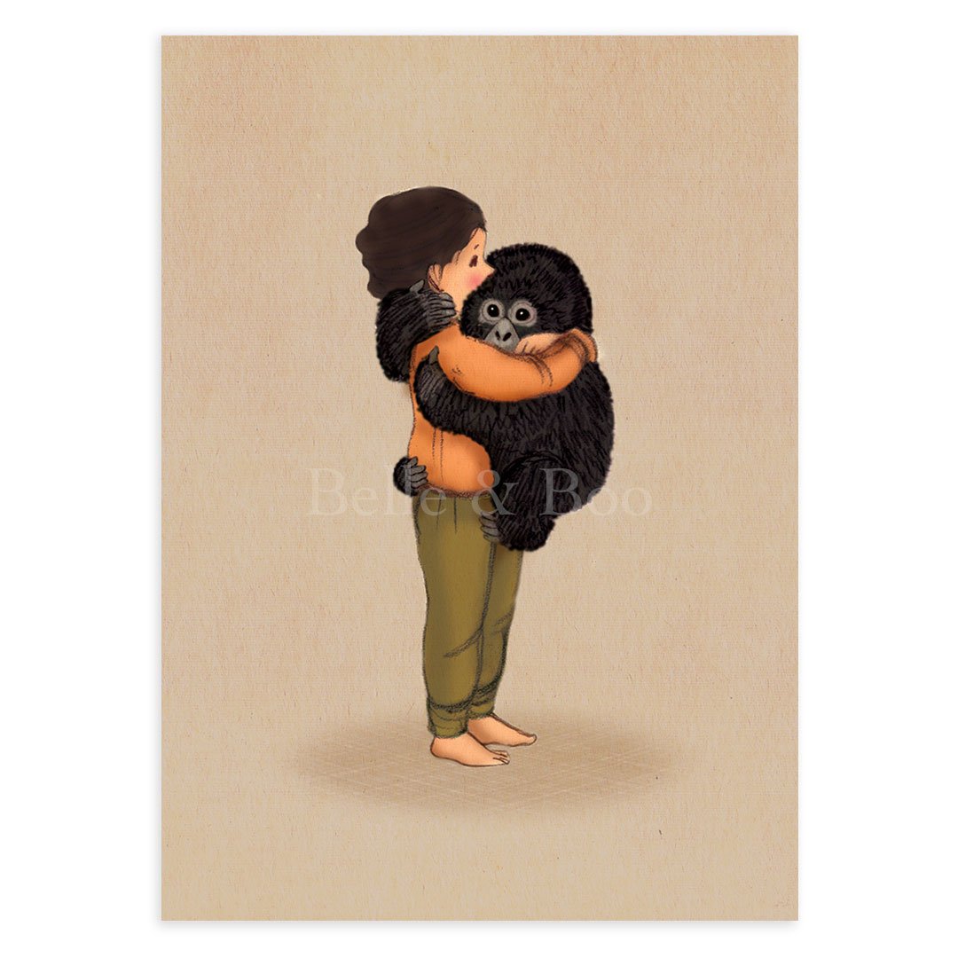 Baby Gorilla, Postcard
