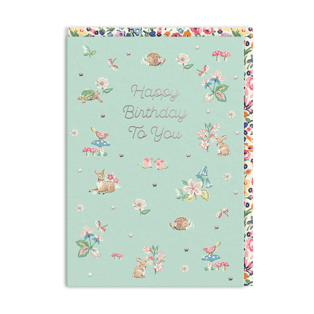 Cath Kidston Woodland Creatures Birthday Card (11506) - 2