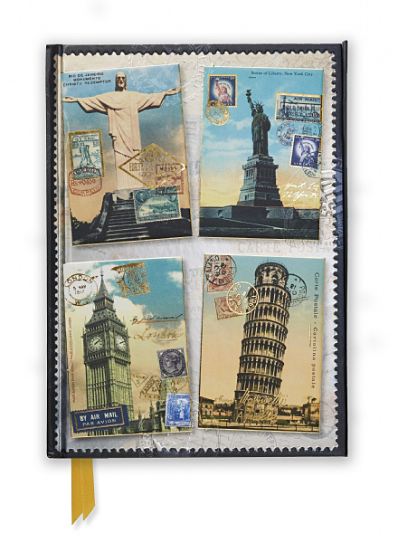 Vintage Postcards (Foiled Journal)