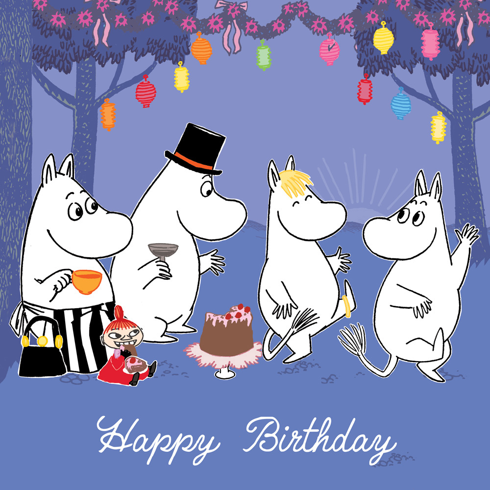 Moomin Party, Square Greeting Card