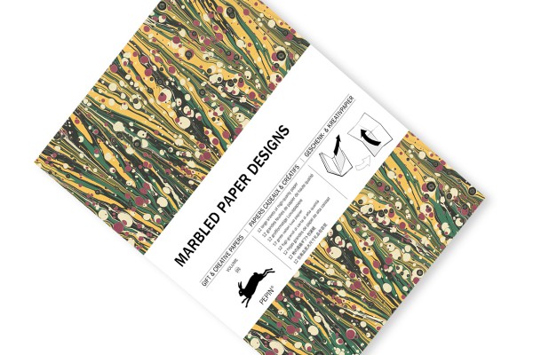 Marbled Paper Designs, Gift & Creative Paper Book