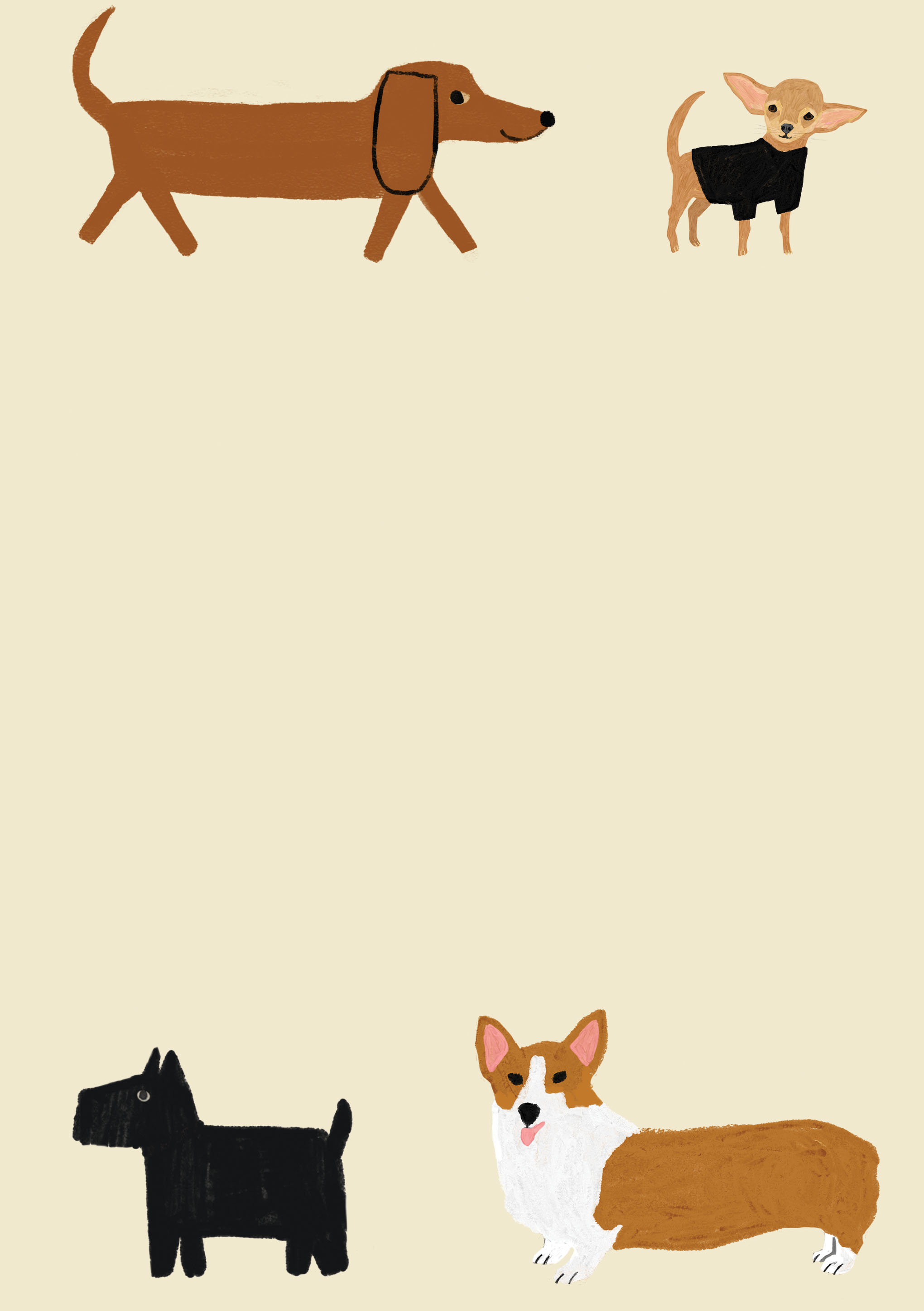 Shaggy Dogs Writing Paper Set - 5