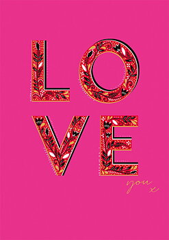 Love You X, Greeting Card