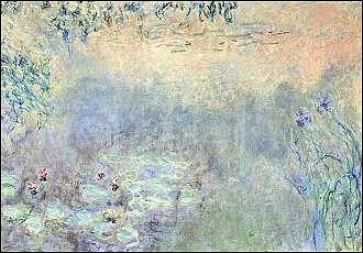 Pool with Waterlilies and Irises (1914/22), Postcard