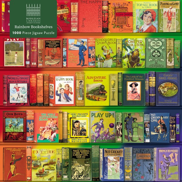 Bodleian Libraries: Rainbow Bookshelves (1000 pieces)