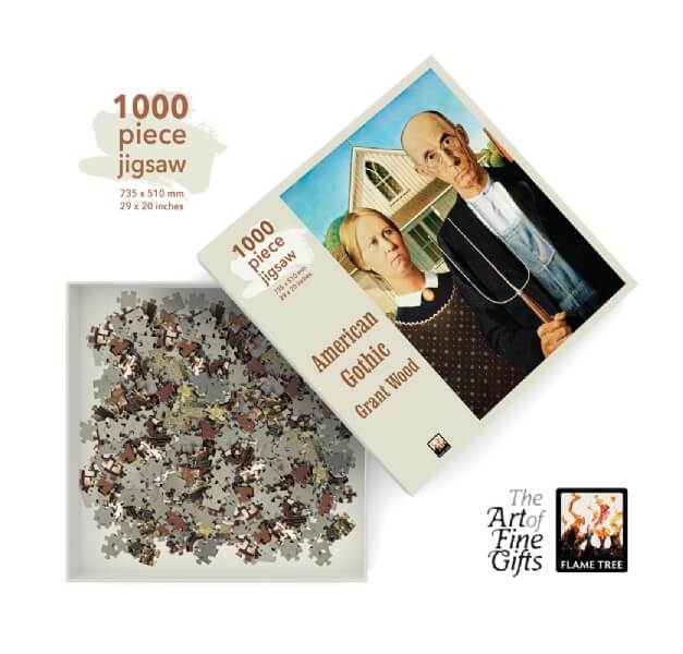 Grant Wood: American Gothic, 1000-piece jigsaw - 4