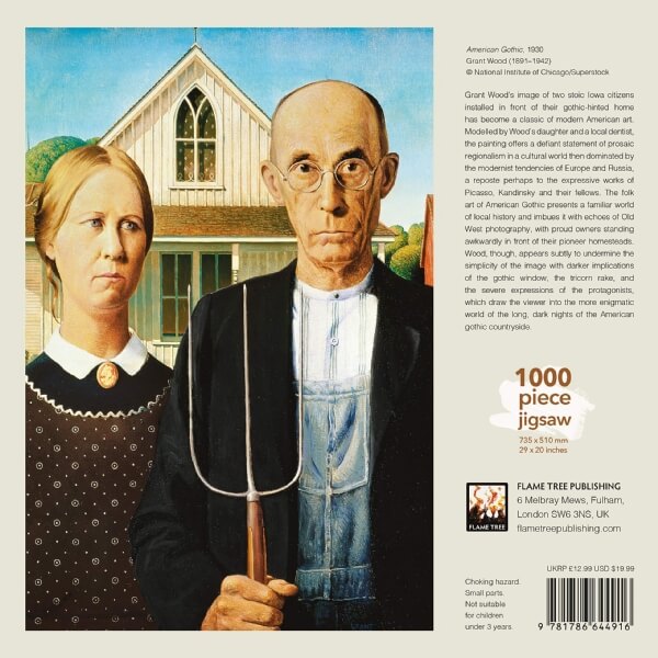 Grant Wood: American Gothic, 1000-piece jigsaw - 3