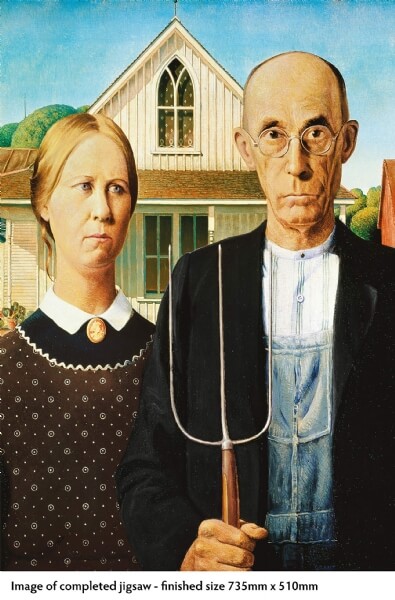 Grant Wood: American Gothic, 1000-piece jigsaw - 2