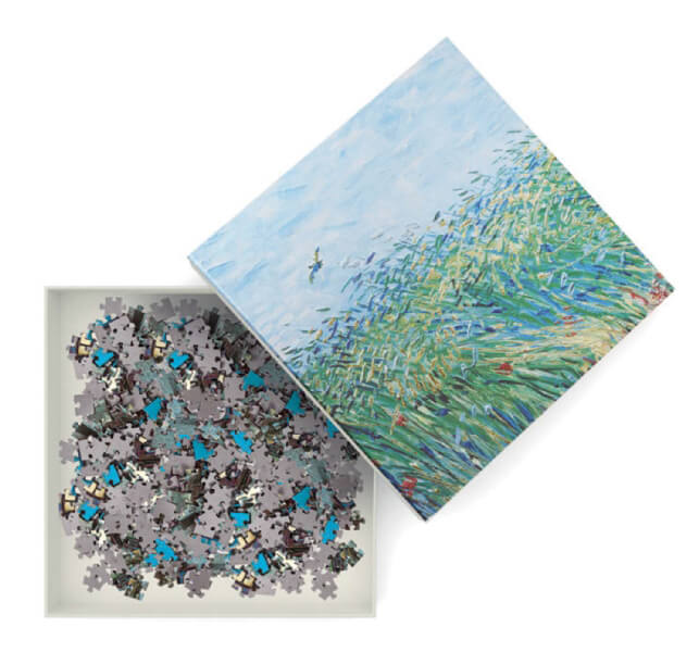 Van Gogh Wheatfield with Lark , 1000-piece jigsaw - 2
