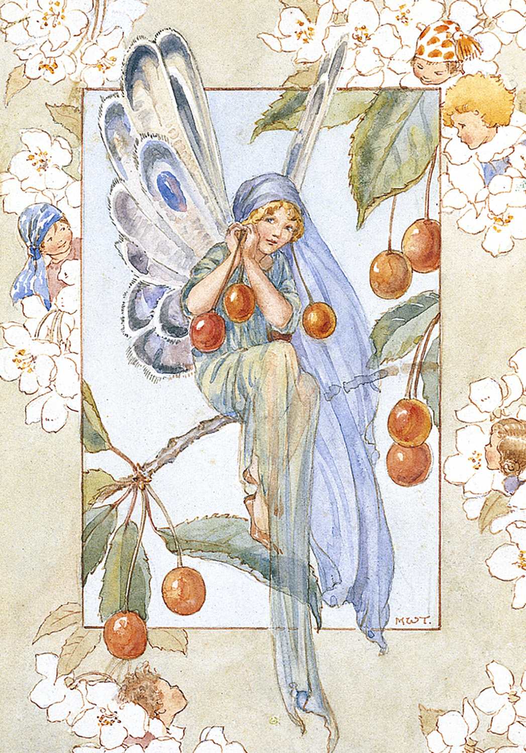 Fairy Land with cherries, Minicard