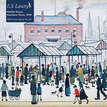 L.S. Lowry: Market Scene, Northern Town, 1939