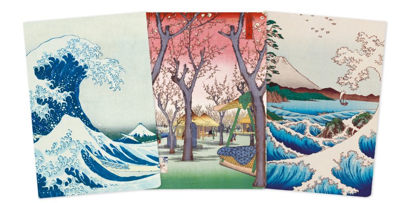 Japanese Woodblocks Midi Notebook Collection - 2