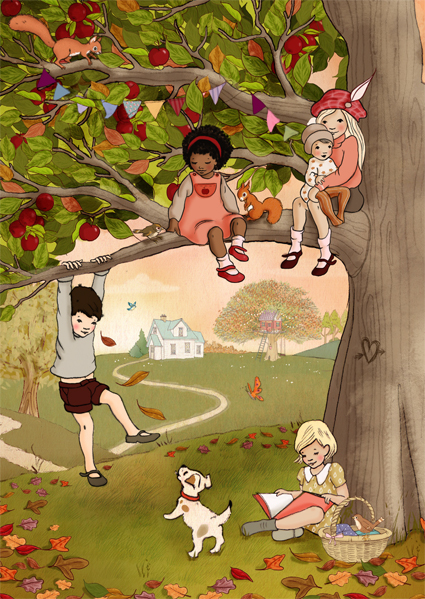 Orchard Afternoons, Postcard