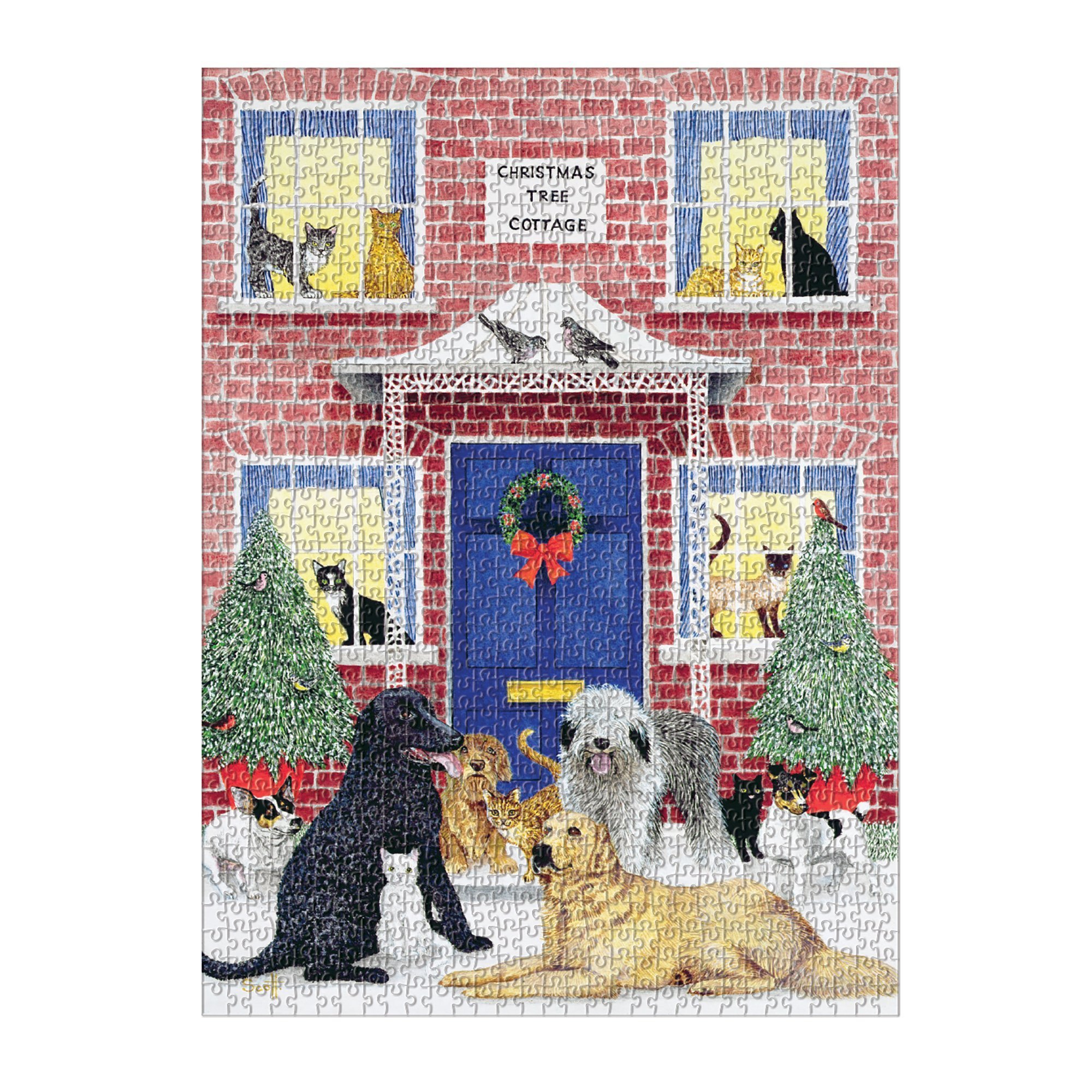 Christmas Cottage Square Boxed 1000 Piece Puzzle - 5