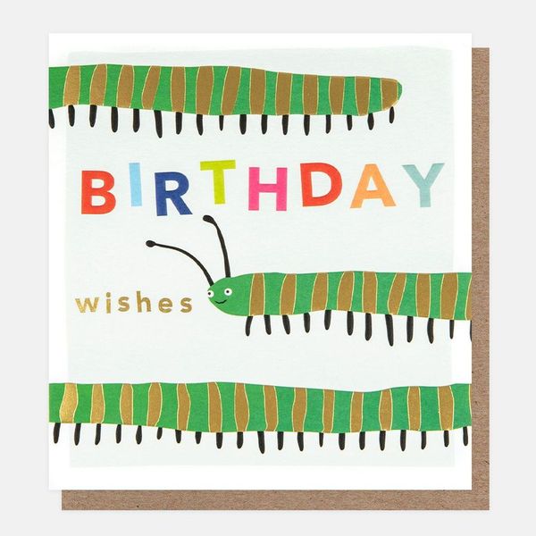 Birthday Wishes Centipede, Greeting card