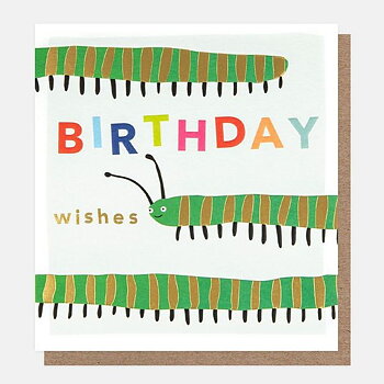 Birthday Wishes Centipede, Greeting card