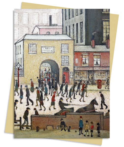 L.S. Lowry: Coming from the Mill, Greeting Card