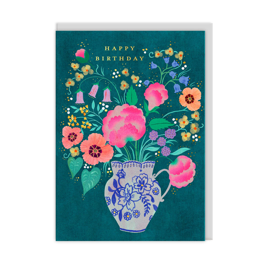 Flower Vase, Greeting Card (A6)