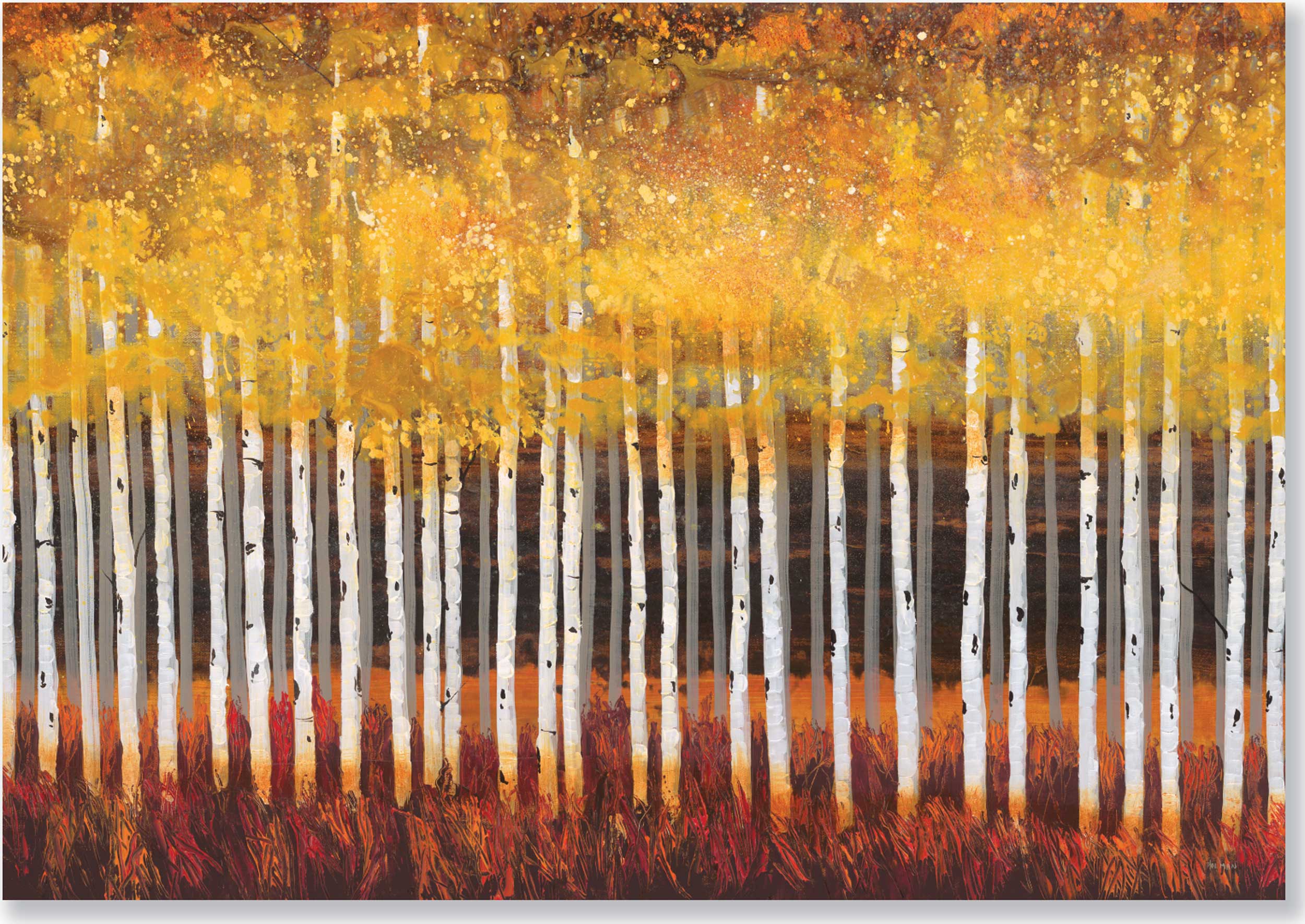 Golden Aspens, 14 Note Cards