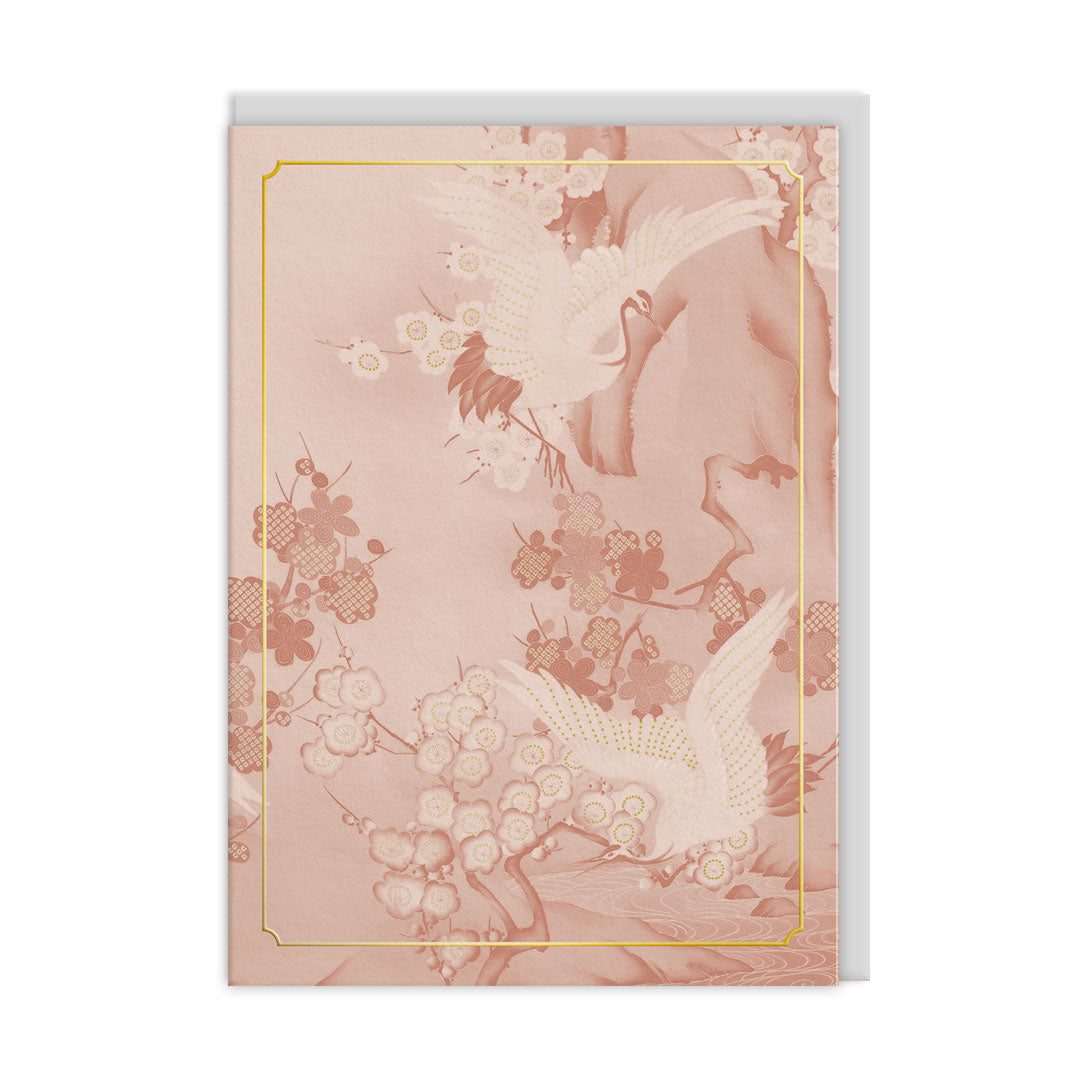 Eastern Elegance Cranes & Blossom
