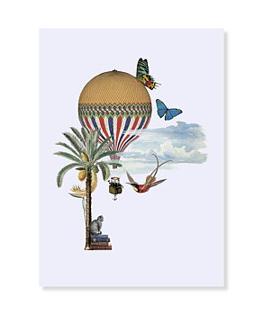 High Air Encounters, Collage, Greeting Card