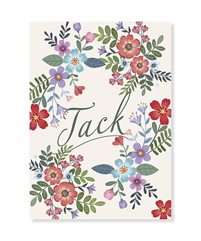 Ett Tack med Blommor, Greeting Card