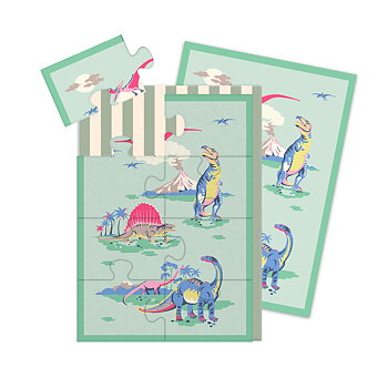 Dinosaurs, Jigsaw Greeting Card (A6)